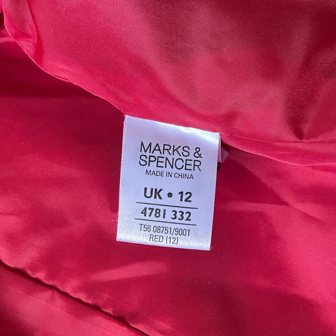 Röd skepparkavaj från Marks & Spencer - 3