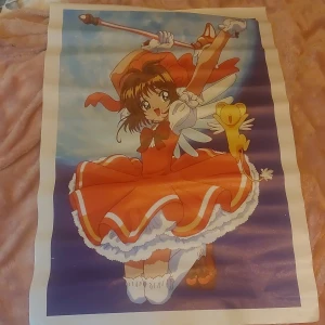 Anime poster - Card Captor Sakura - Köpt för 400 kr, inga skador. I tyg ❤️
