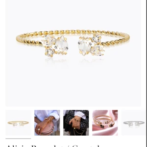 Caroline Svedbom armband - Superfint armband i guldton med tvinnad design och två stora klara kristaller i varje ände. Armbandet passar till allt och är helt slutsåld på hemsidan! Nypris är 795kr!🥰