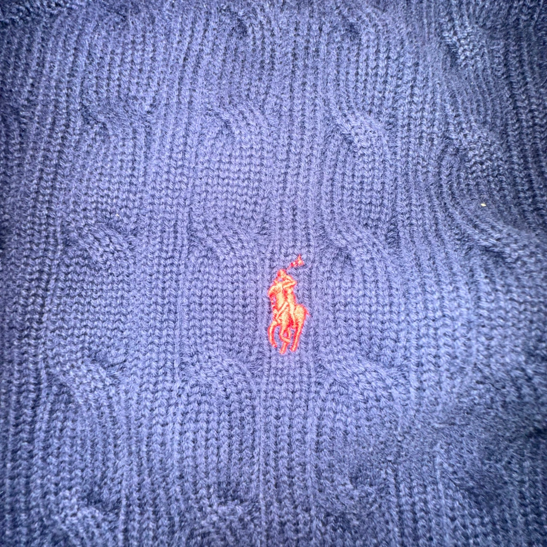 Mörkblå stickad tröja från Ralph Lauren - 3