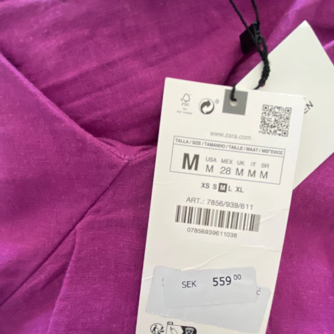 Ny Lila klänning från Zara med lapp kvar. - 4