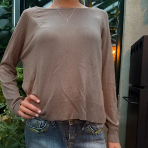 Beige långärmad tröja i bomull - Basic tunn Zara långärmad tröja ! 