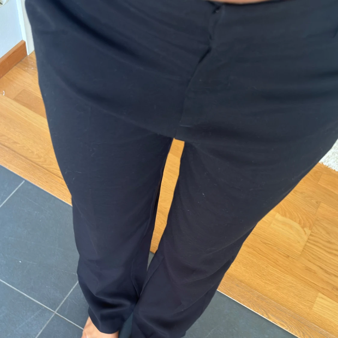 Svarta kostymbyxor med raka ben - 3