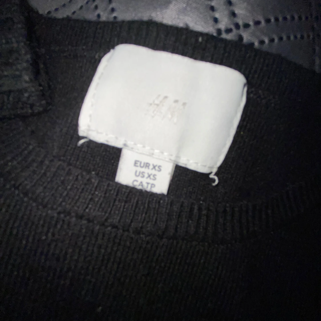 Svart ribbad topp från H&M XS - 1