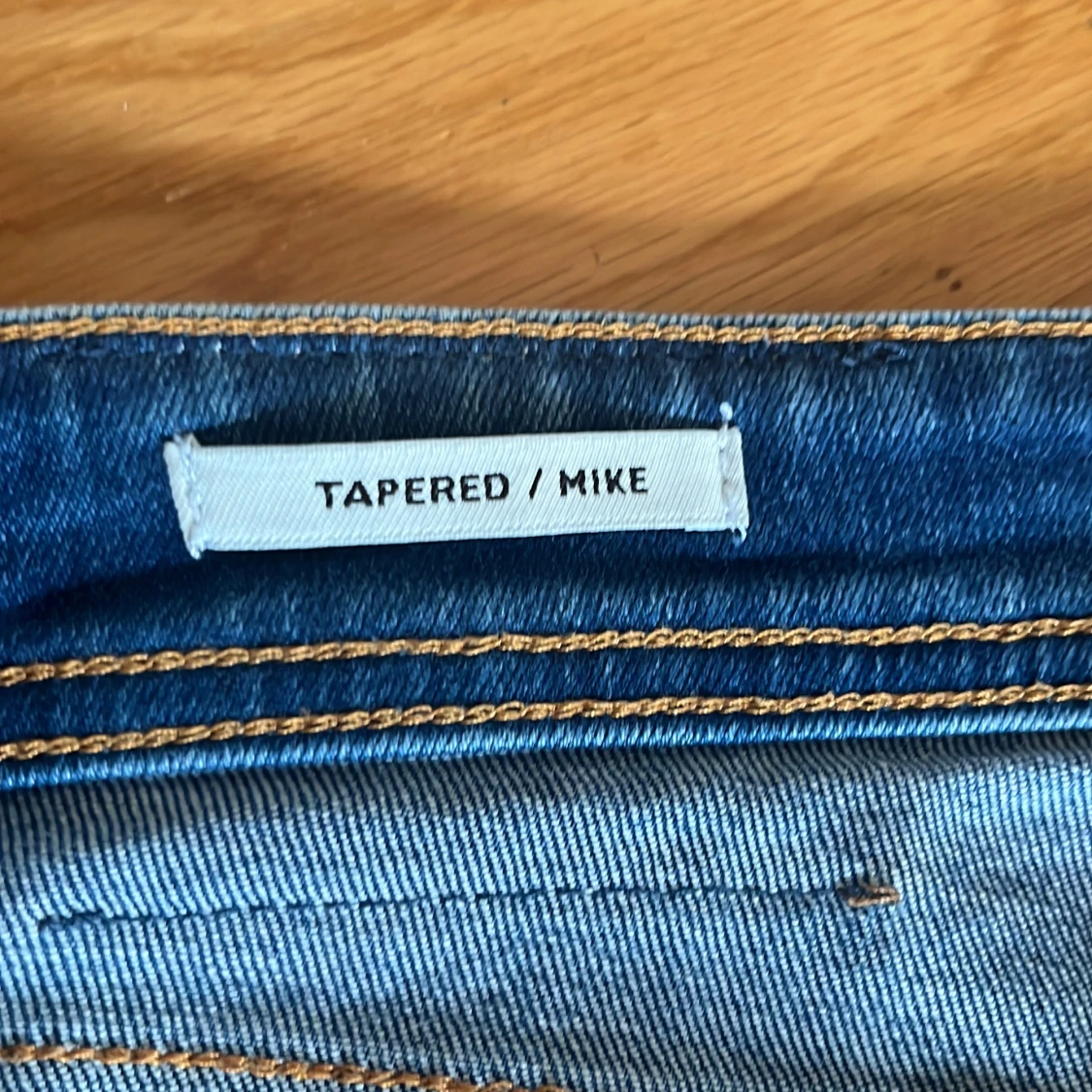 Blå tapered jeans Tapered/Mike 30/34 - 3