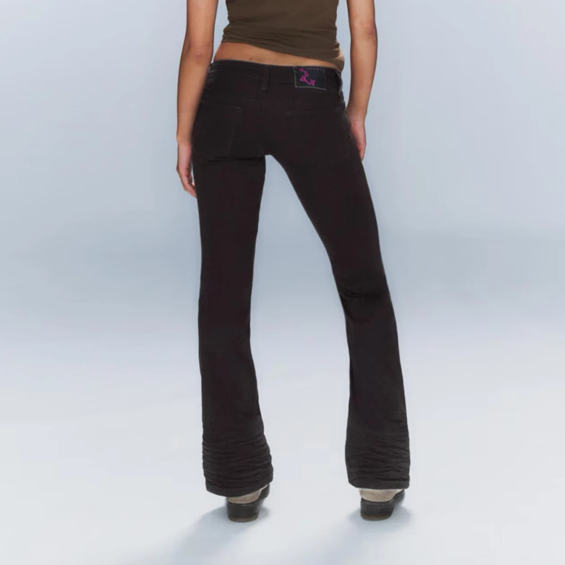 Svarta bootcut jeans - 1