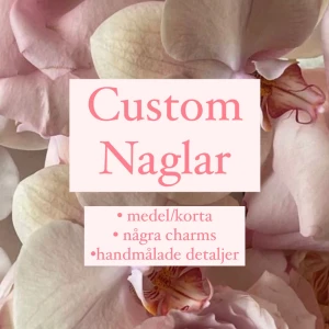 Custom naglar  - Naglarna anpassas efter dina önskemål, sticky tabs ingår <3