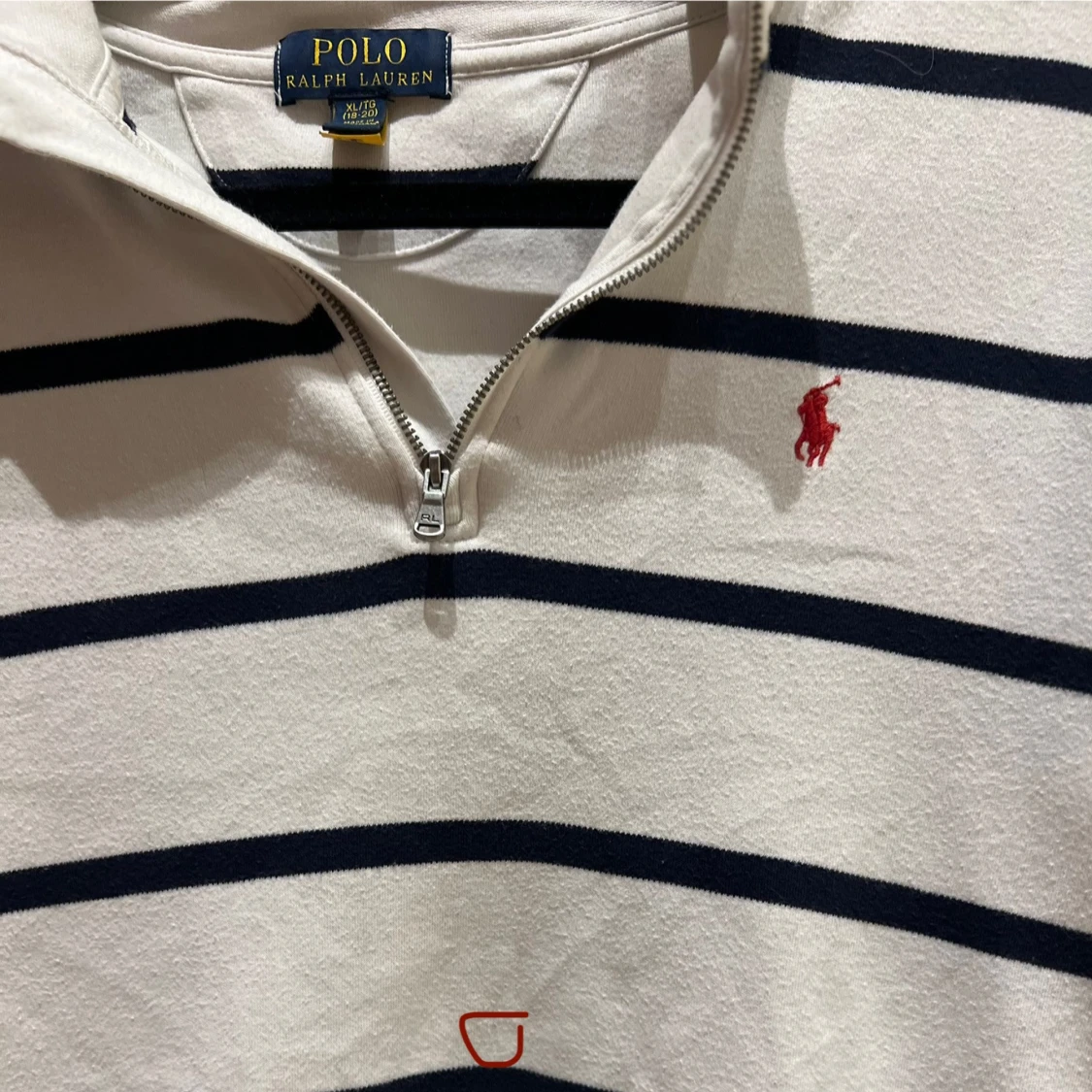 Ralph Lauren Quarter Zip Tröja Vit - 3