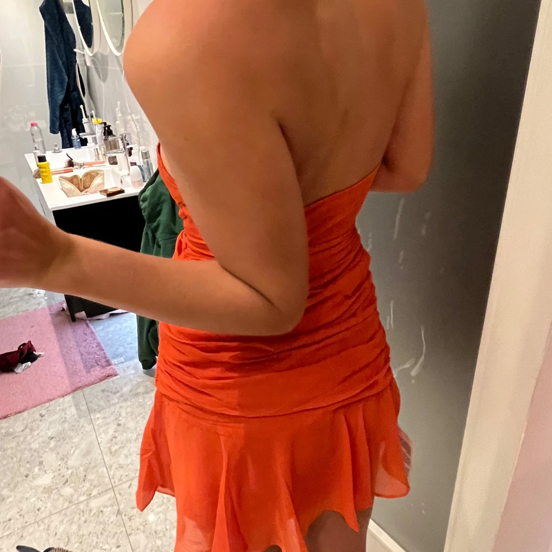 Orange klänning från ASOS Design - 1