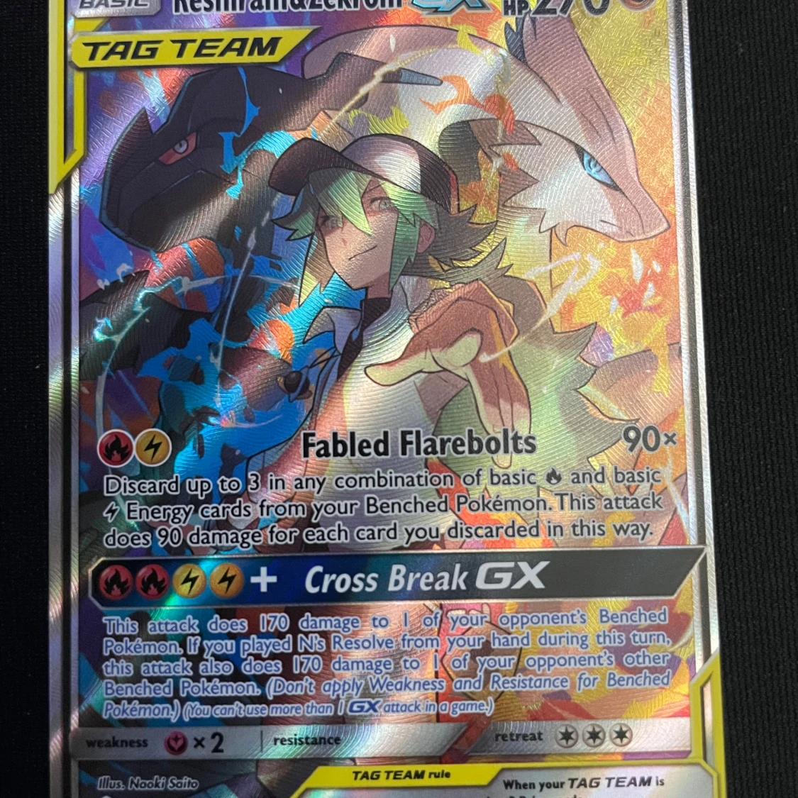 Pokémonkort Reshiram & Zekrom GX