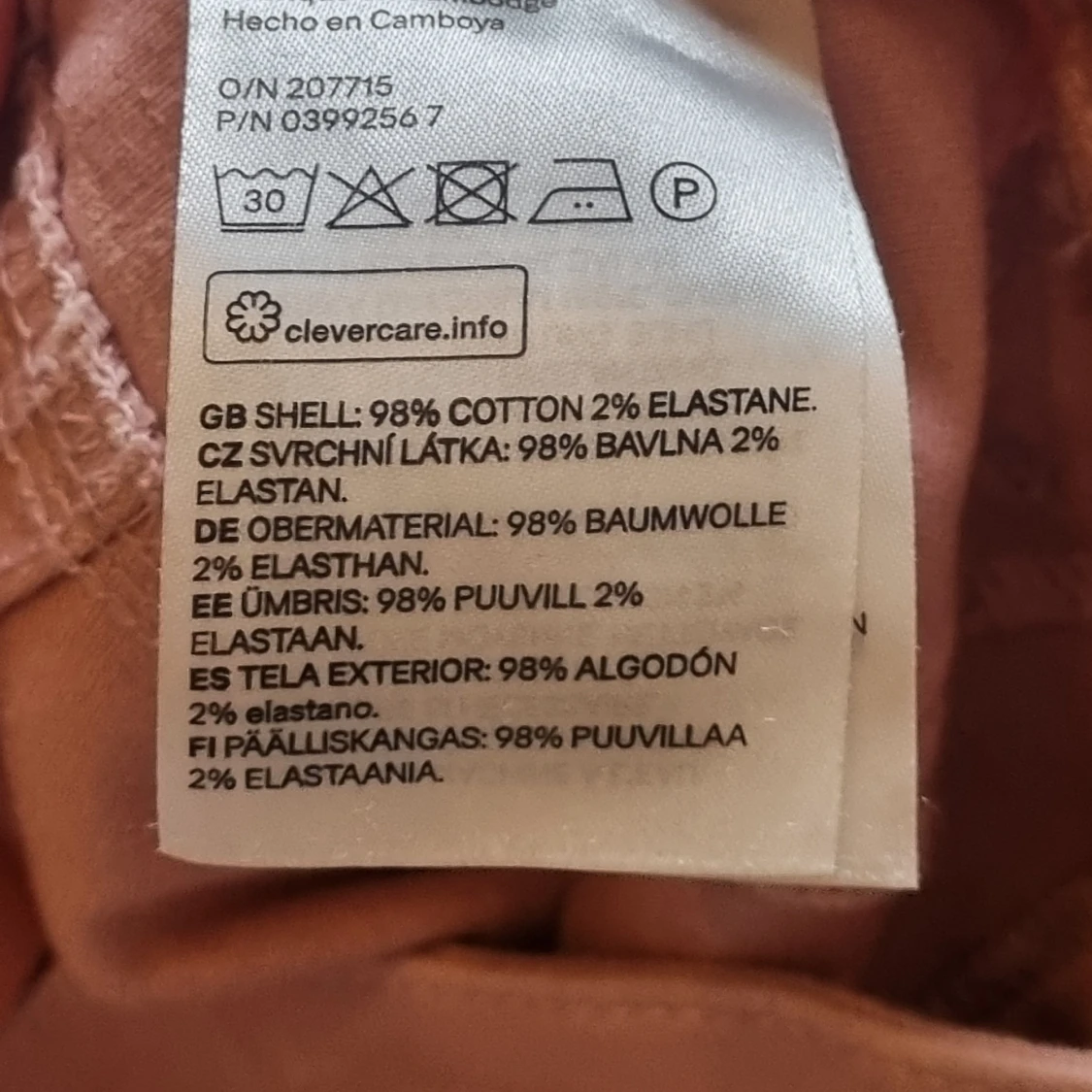 Rosa skinny jeans från &Denim - 3