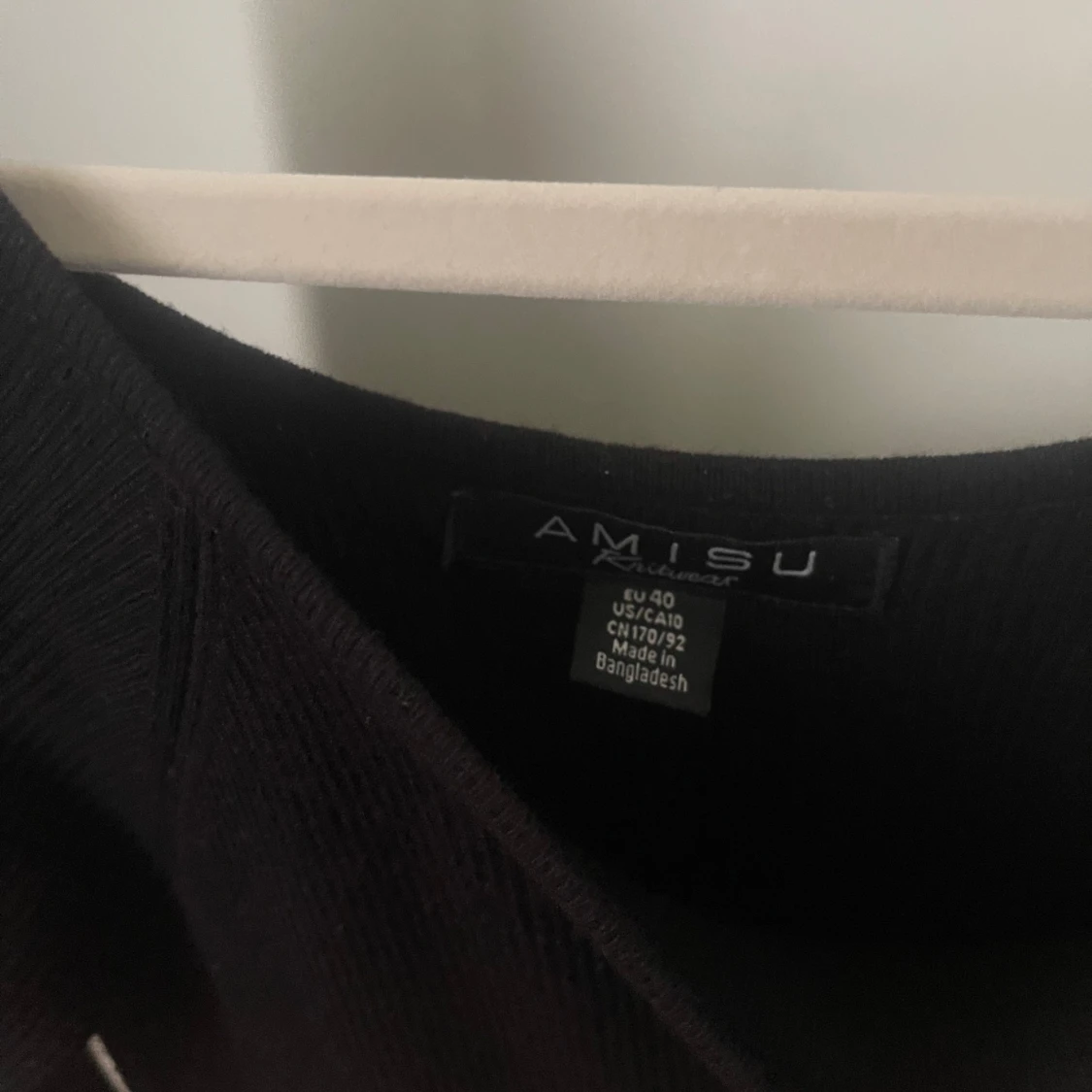 Svart långärmad klänning  - 1