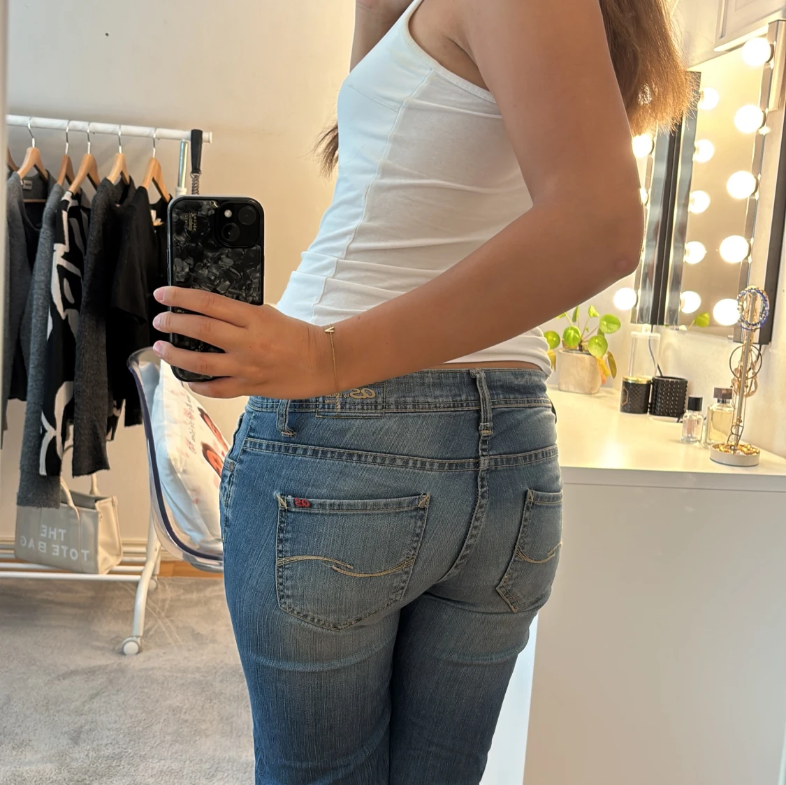 QS by s.Oliver blå jeans lågmidjade - 1