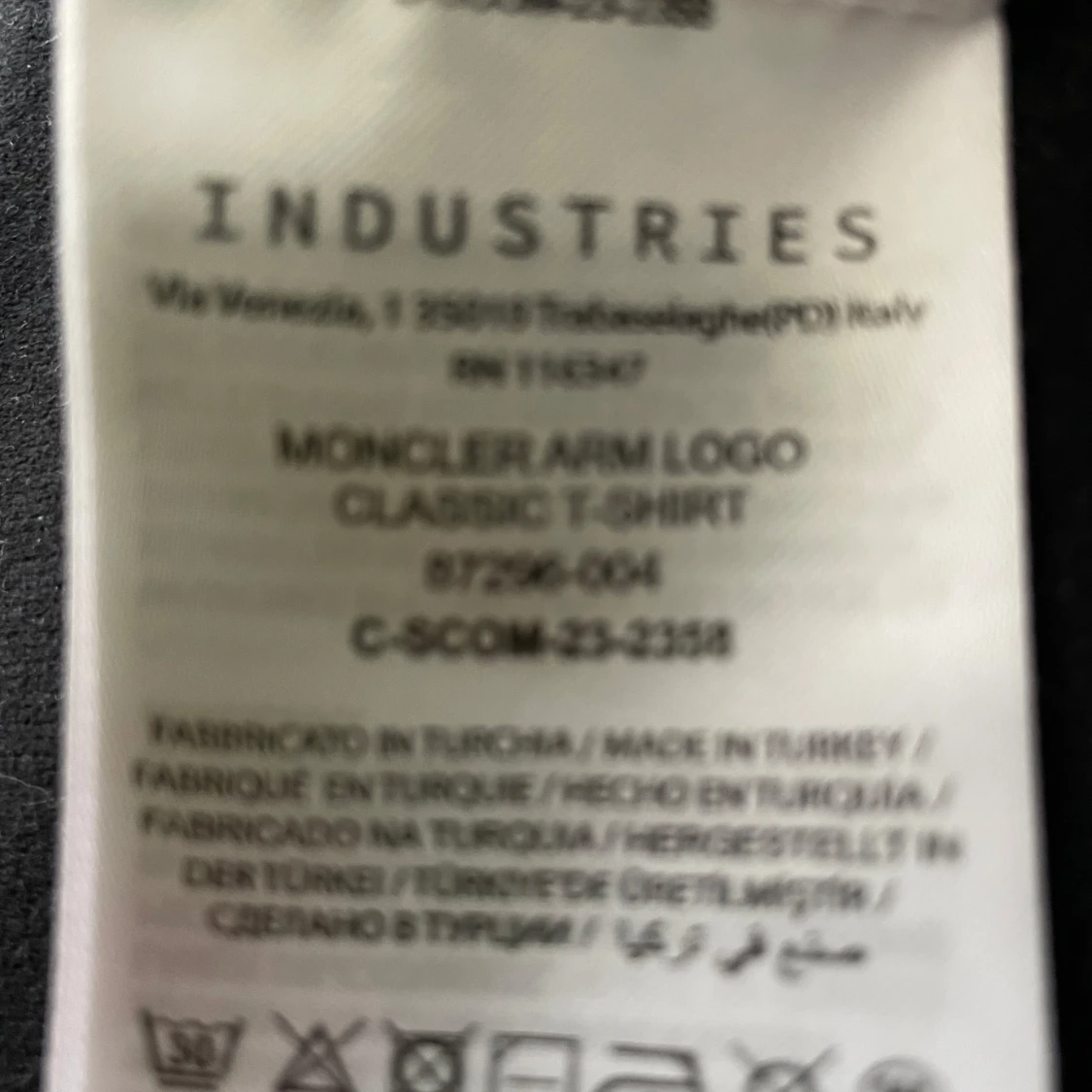 Vit Moncler t-shirt med logga  - 3