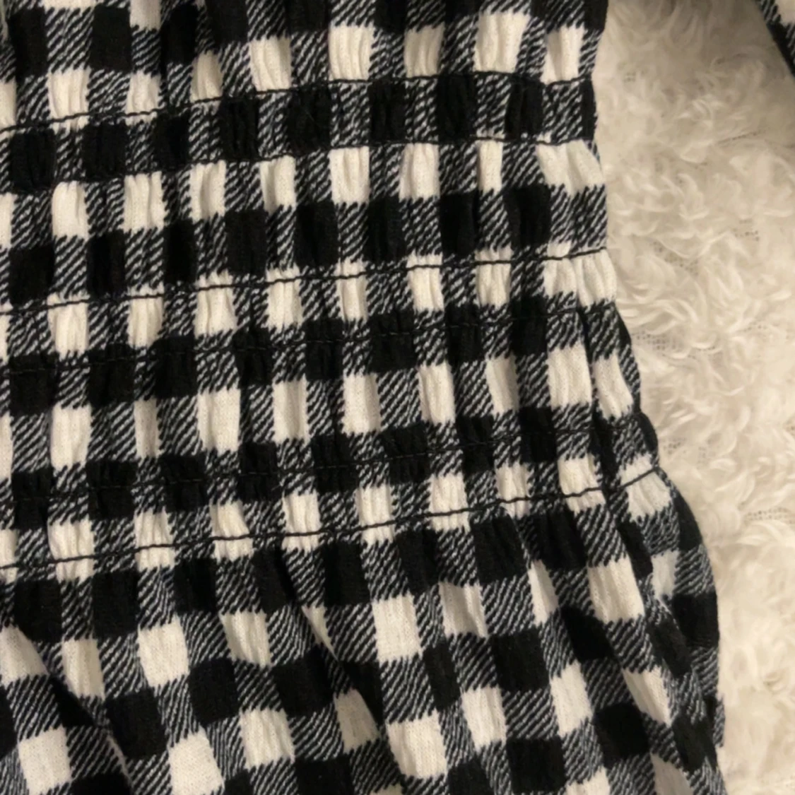 Svartvit rutig klänning H&M Divided - 2