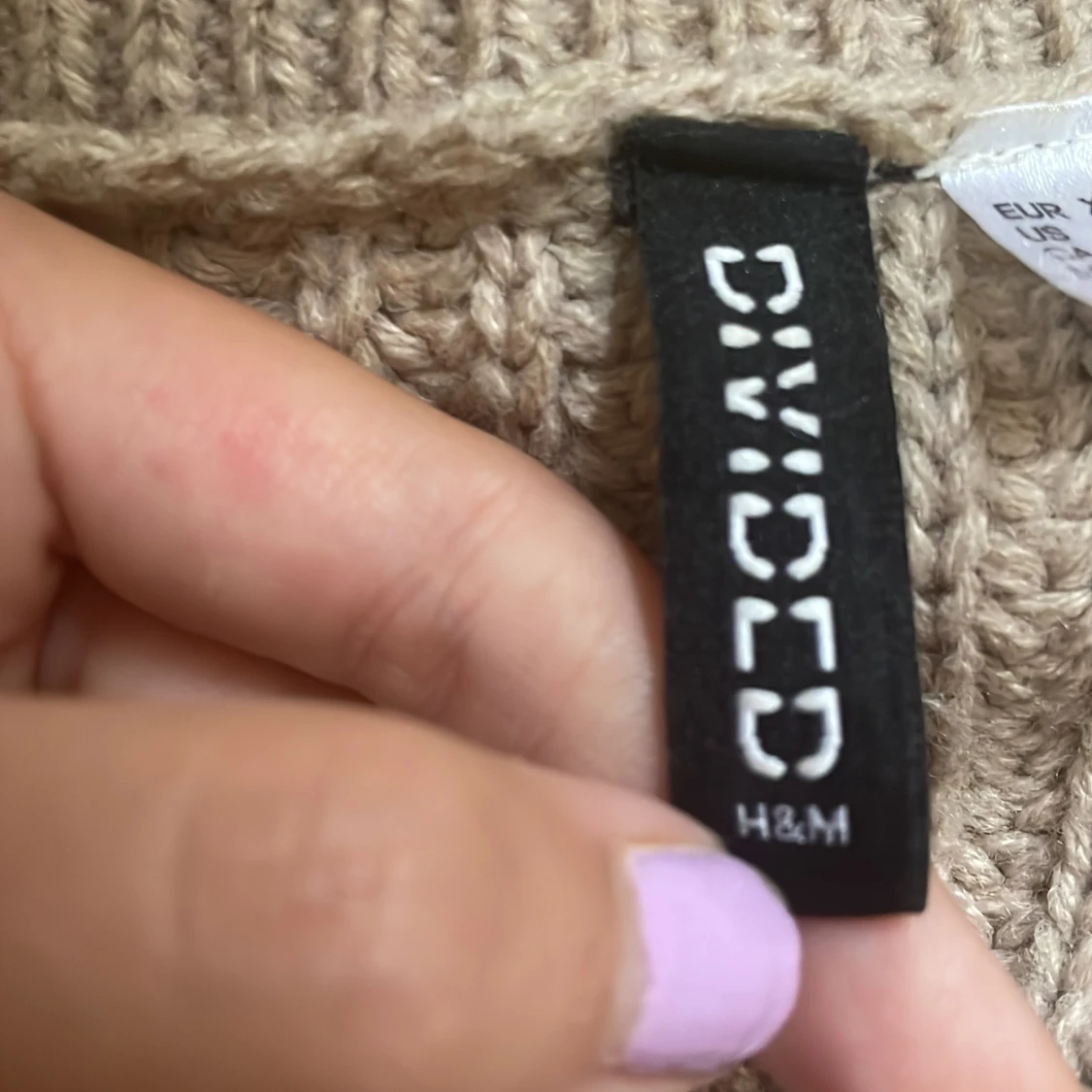Beige stickad kofta från H&M Divided - 3