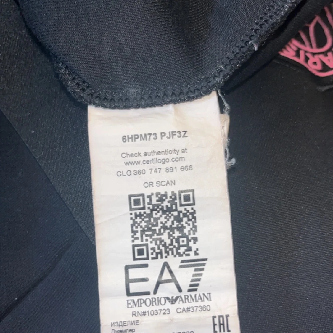 Svart sweatshirt från Emporio Armani EA7 - 2