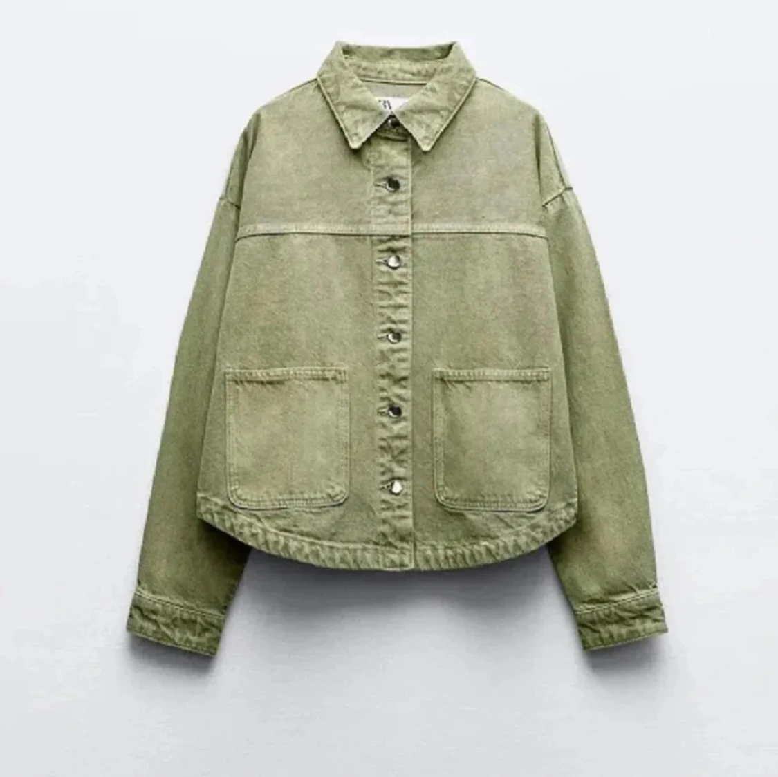 Jeansjacka grön  - 1