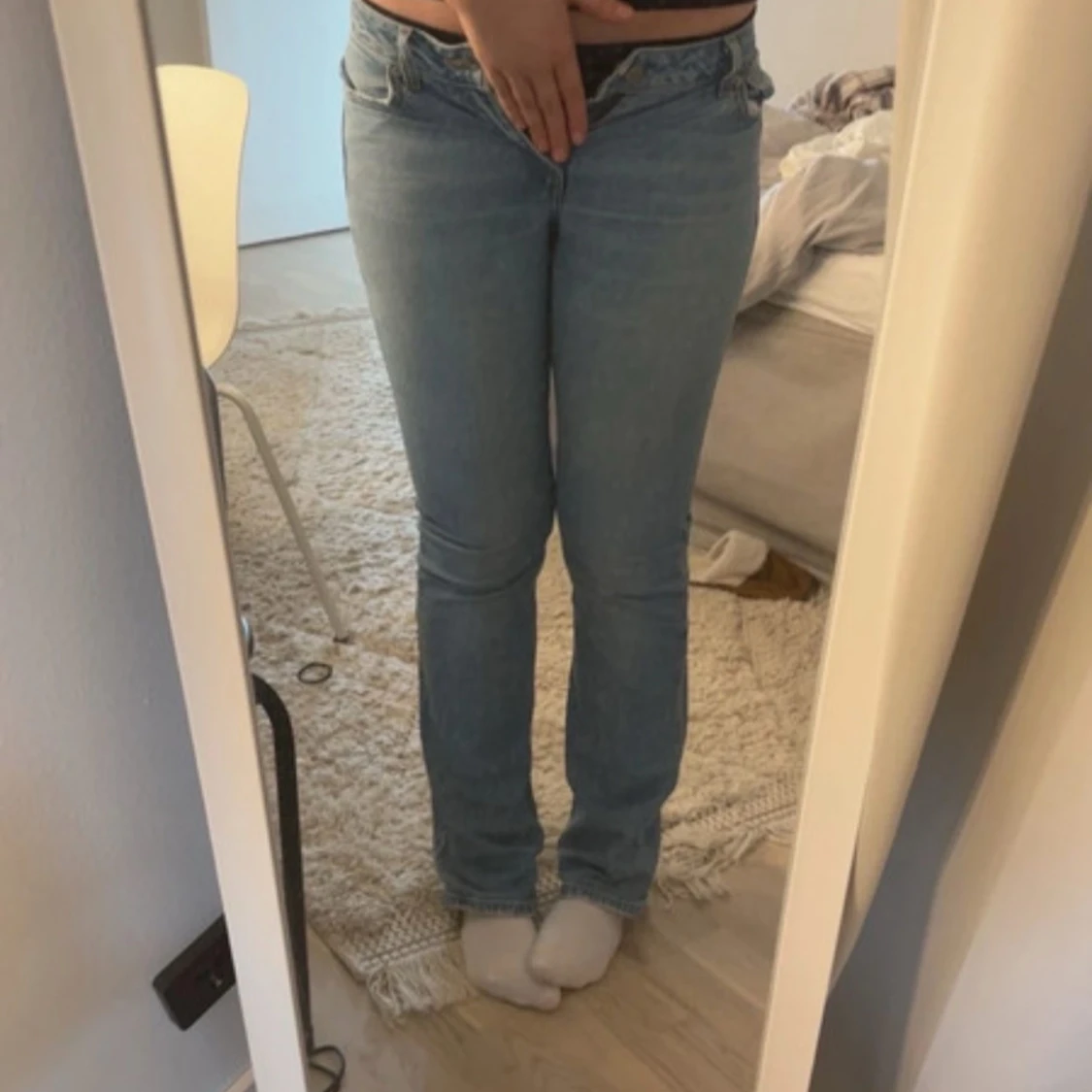 Ljusblå Levis jeans med bootcut - 3