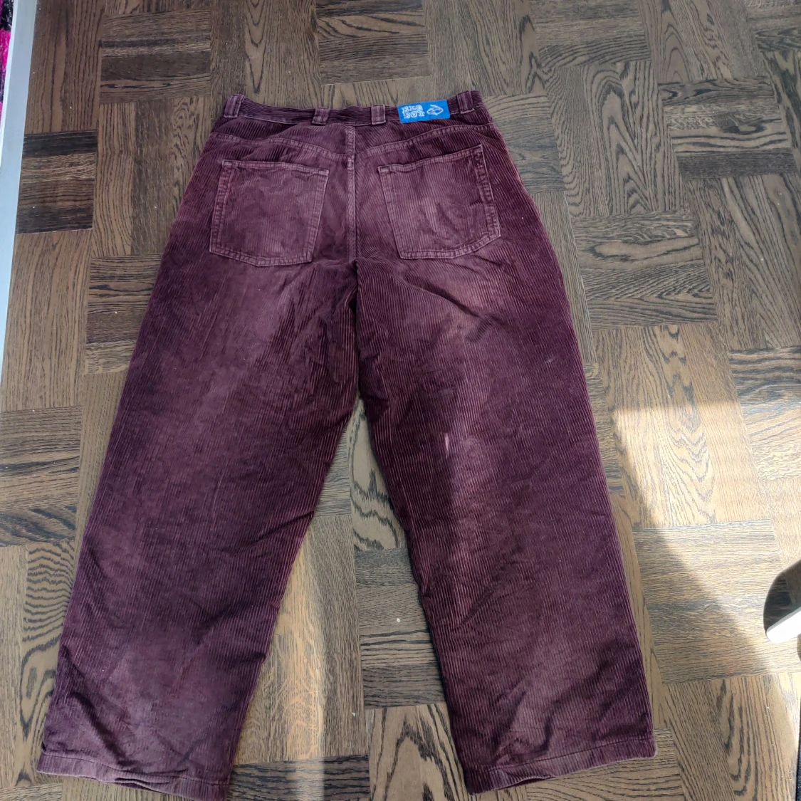 Vinröda big boy manchesterbyxor - 1