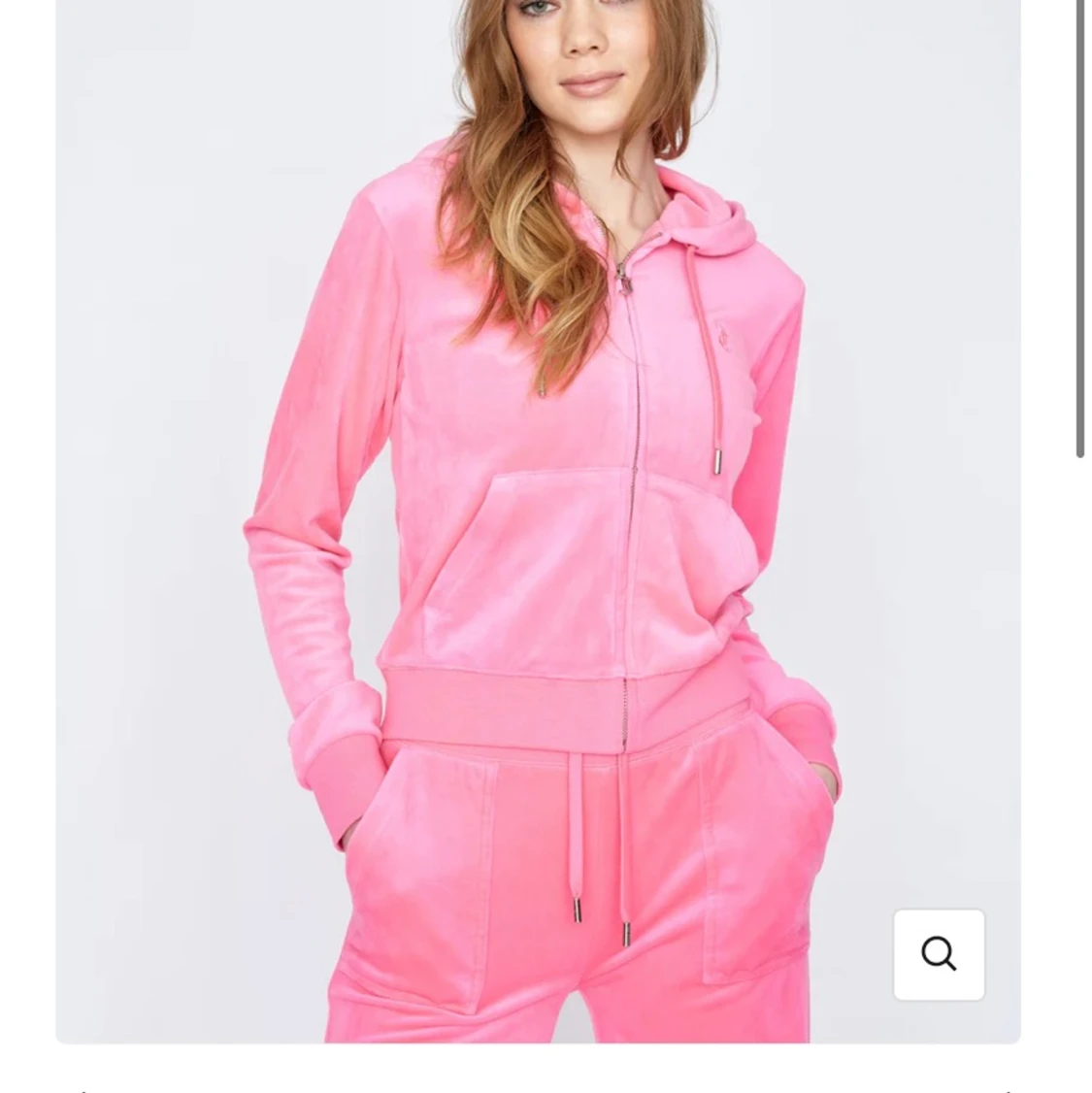 Neon juicy hoddie i storlek xs säljes