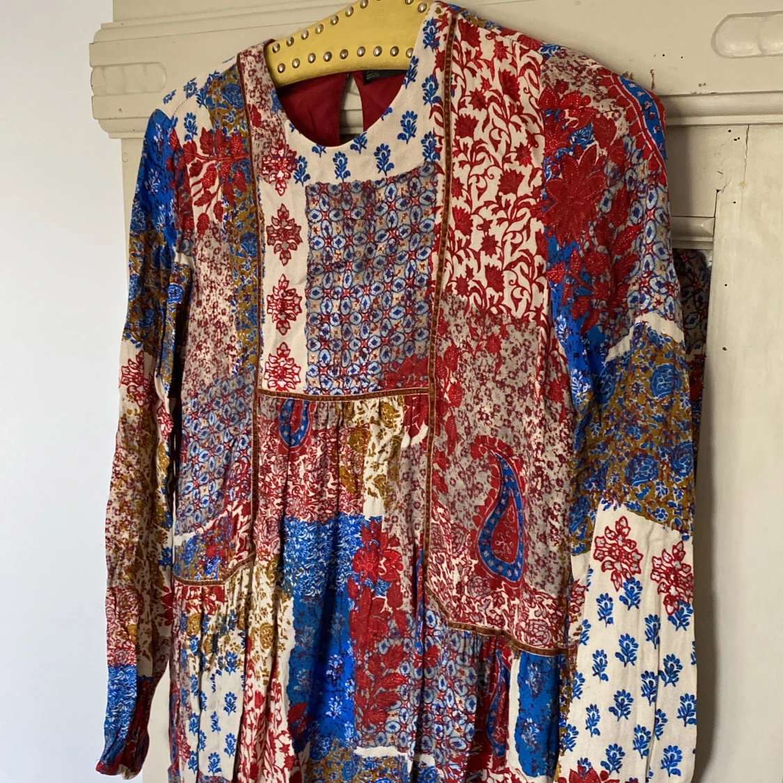 Mönstrad Långklänning  - 90