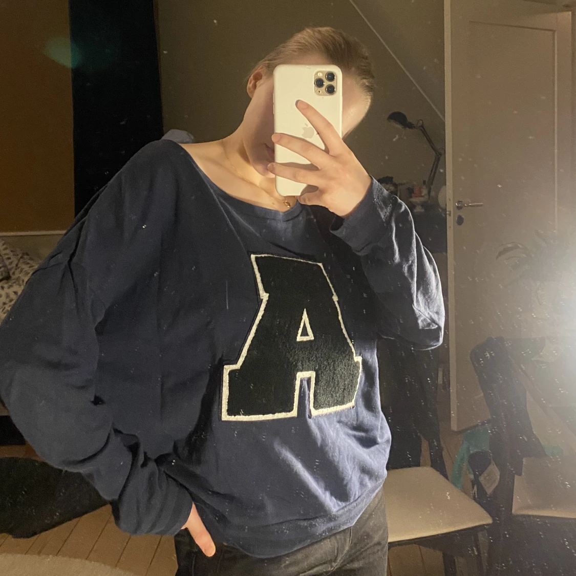 Oversize collegetröja - 90