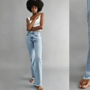 Säljer nu dessa blåa jeans från Gina för att dom inte kommer till användning längre, använda några gånger, fint skick! Ny pris 499kr💗