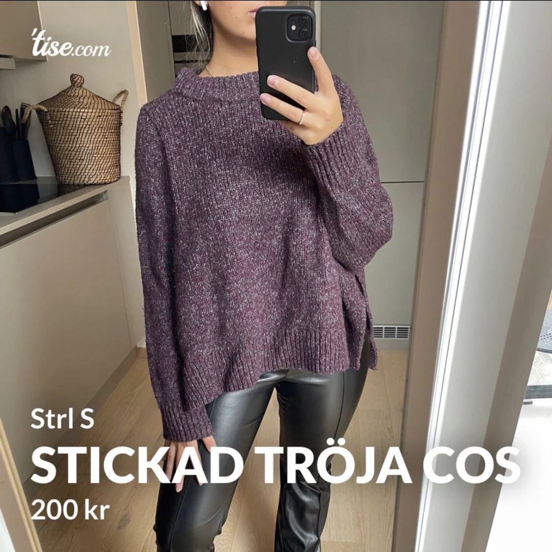 Stickad tröja cos