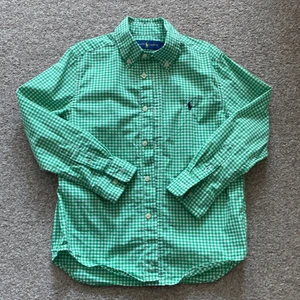 Ralph Lauren Boy Shirt 6 yrs - Green check Ralph Lauren Boy shirt 6 yrs (116-122 cm) in very good condition 