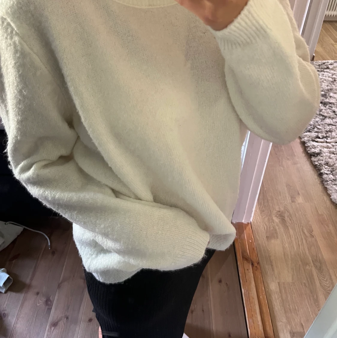 Vit Stickad tröja - 91