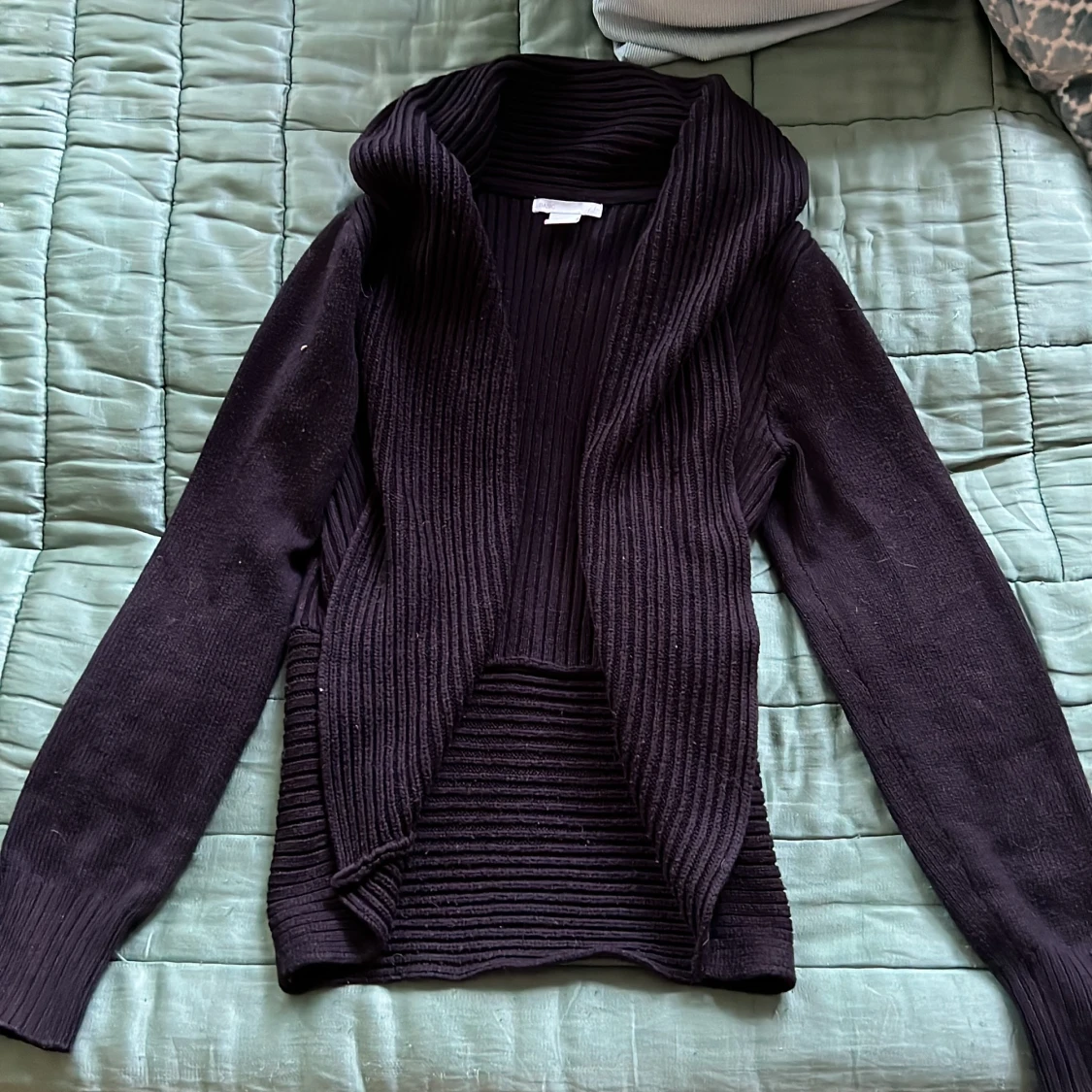 Kofta svart ribbad H&M - 90