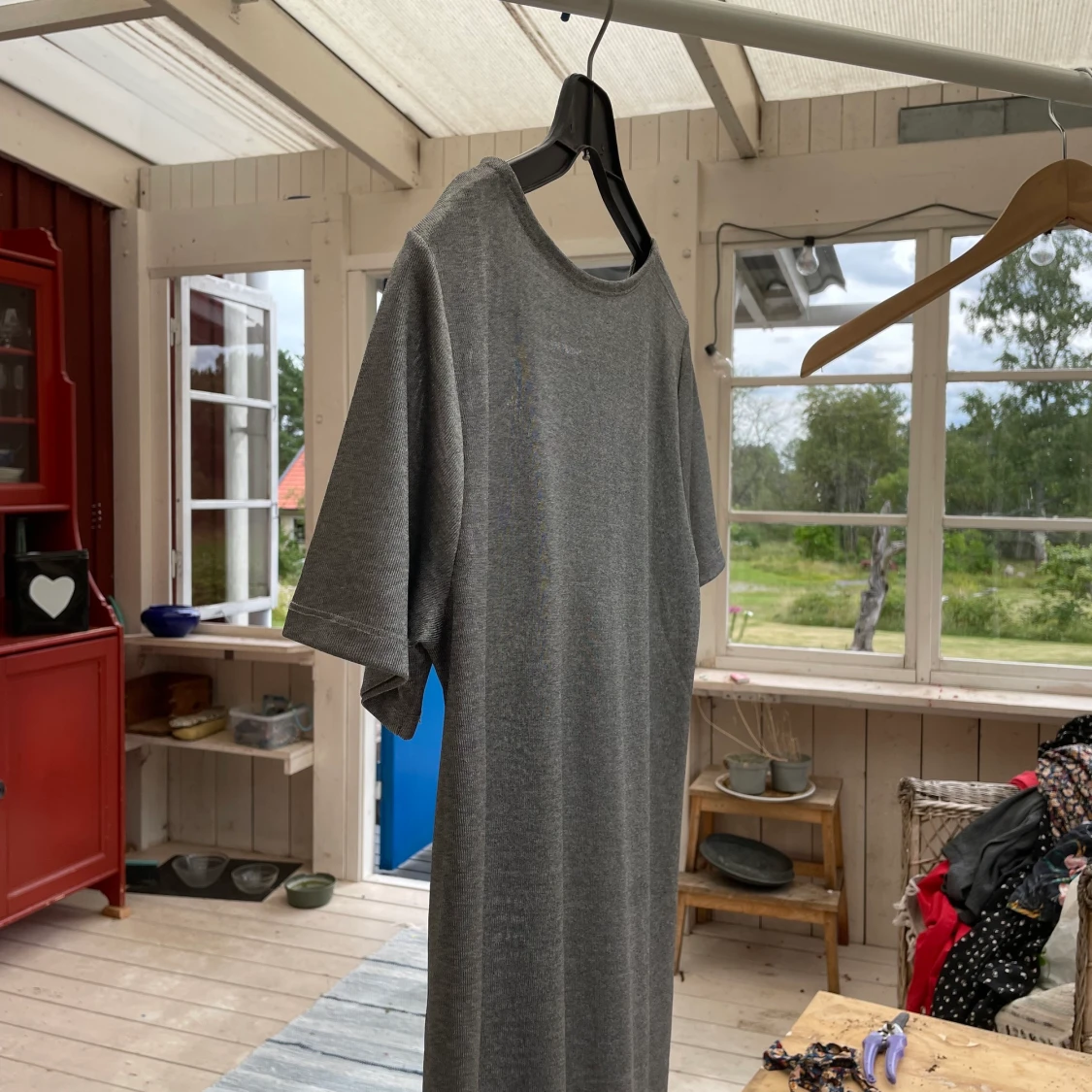 Silvrig klänning stl M - 91