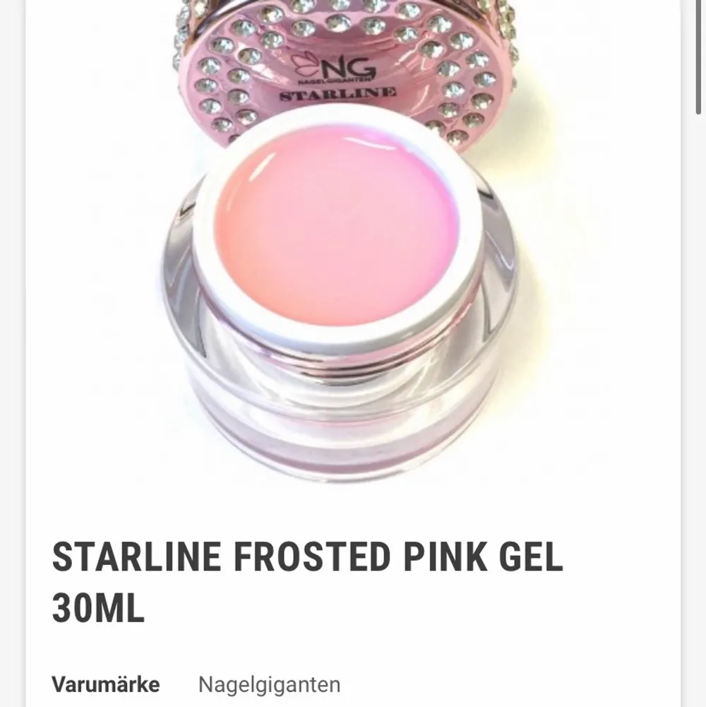 Söker frosted pink gel helst nytt från nagelgiganten. Övrigt.