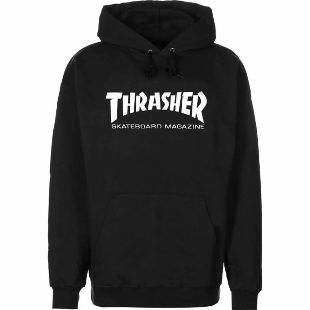 Hoodie från trasher med vitt tryck🔥. Hoodies.