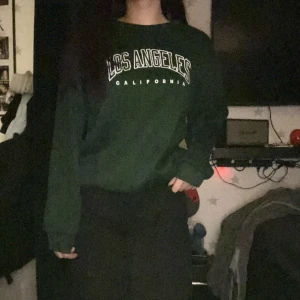 Grön sweatshirt  - Endast använd en gång då jag hellre föredrar större sweatshirts💚Den är köpt från shein men i bra skick💚Skickas i en S påse eller med spårbar frakt beroende på om den får plats i påsen eller inte💚