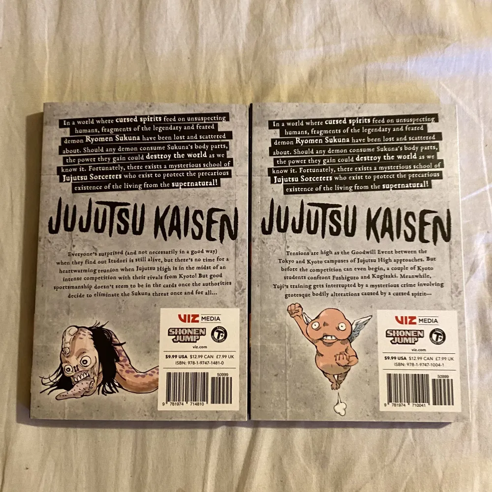 Säljer bort mina älskade JJK mangan, volym 3 och 5 pågrund av att jag behövde lite mer plats i bokhyllan 🥲. Skriv om ni har frågor! Byten går också bra! Endast swish. Övrigt.