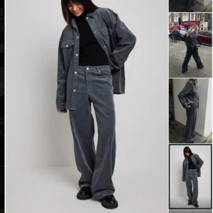 Manchester lågmidjade byxor - Maddie demaine x Nakd manchester byxor.  Säljer både i strl 36 och 38 Såå snygga men inte min färg tyvärr