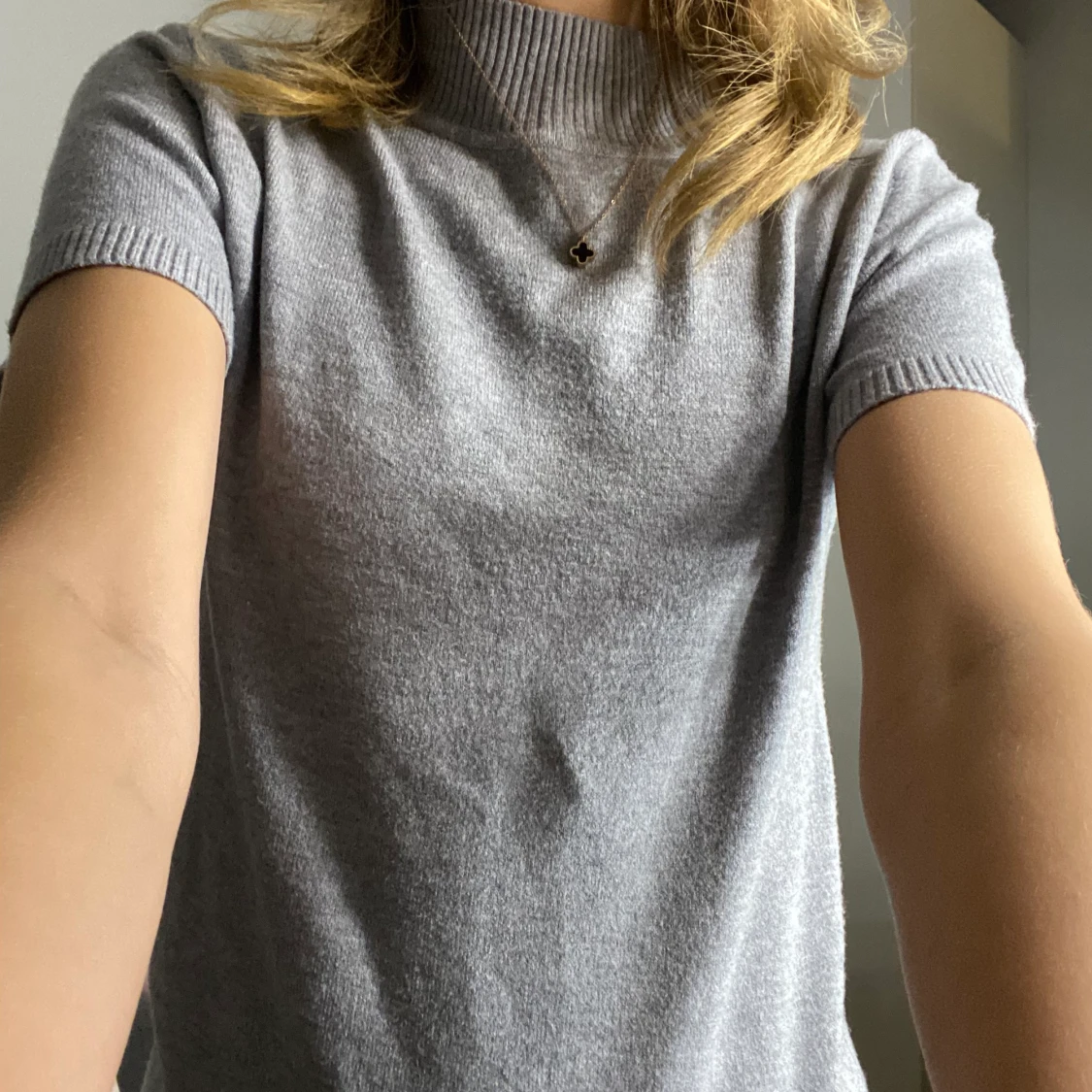 Stickad T-shirt - 90