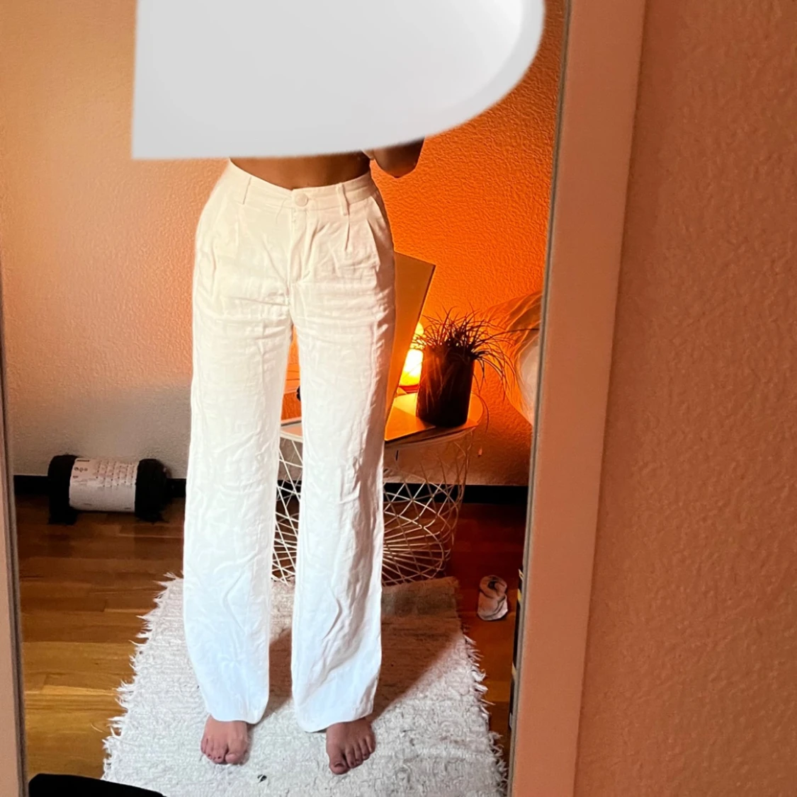 Vita Linnebyxor - 90