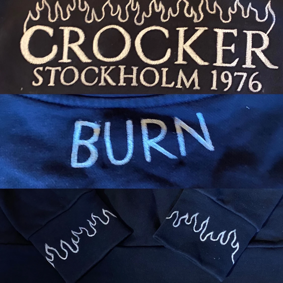 Sweatshirt Med Eld Detaljer (S) - 90