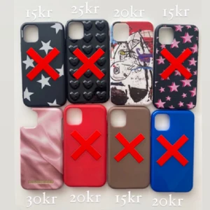 MOBILSKAL IPHONE 11 - säljer mina skal till iPhone 11 pga att de inte kommer till användning längre, frakt tillkommer på 14kr💕 de två skalen som är kvar 15kr st!!