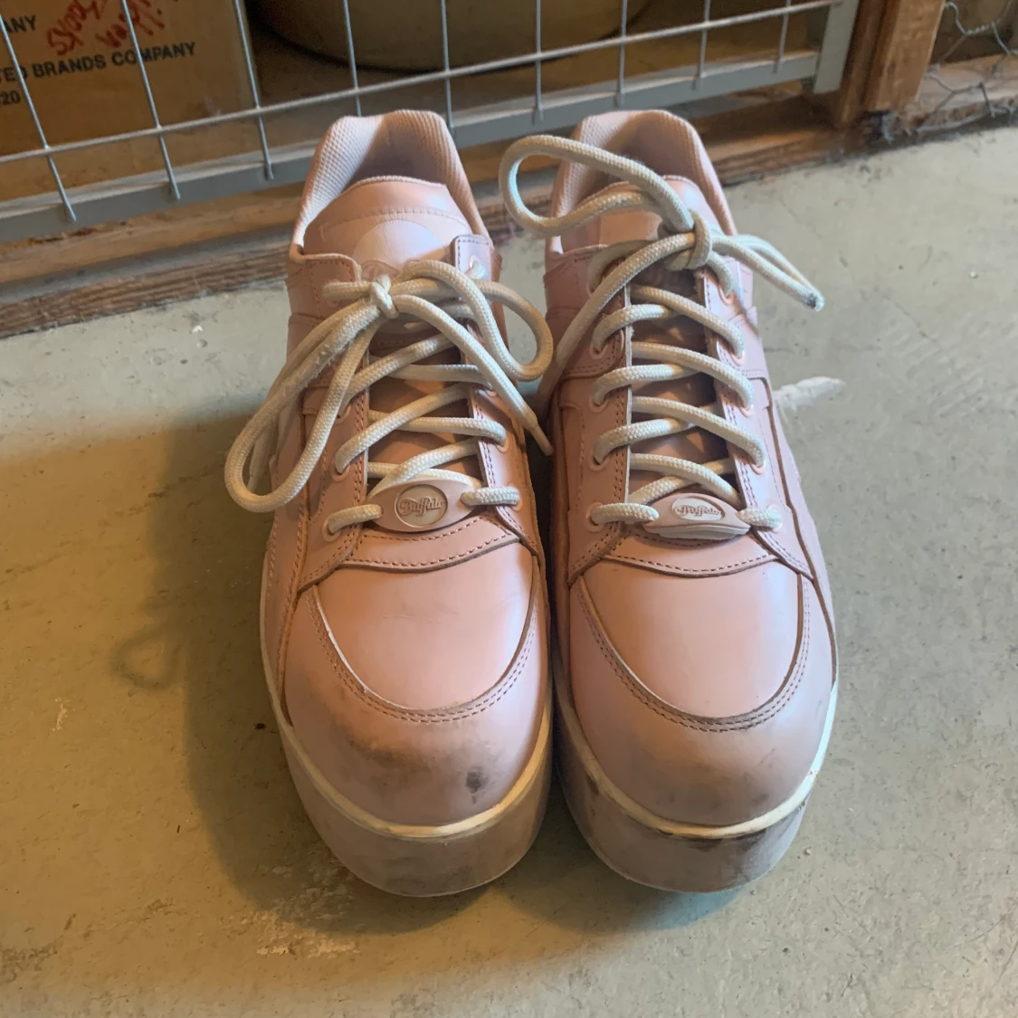 Dust pink Buffalo rising tower platform sneakers 40 - 90