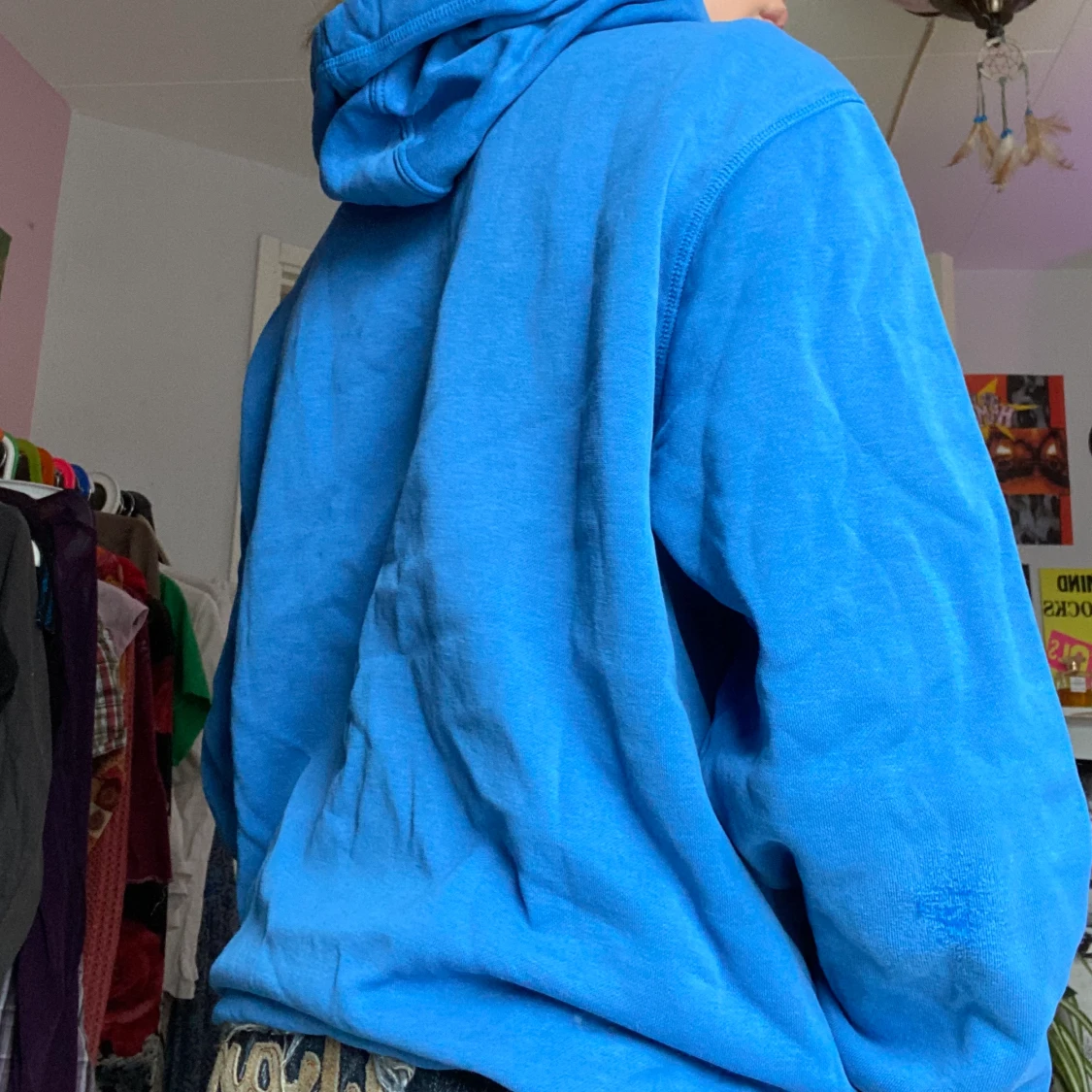 Blå Puma hoodie  - 90