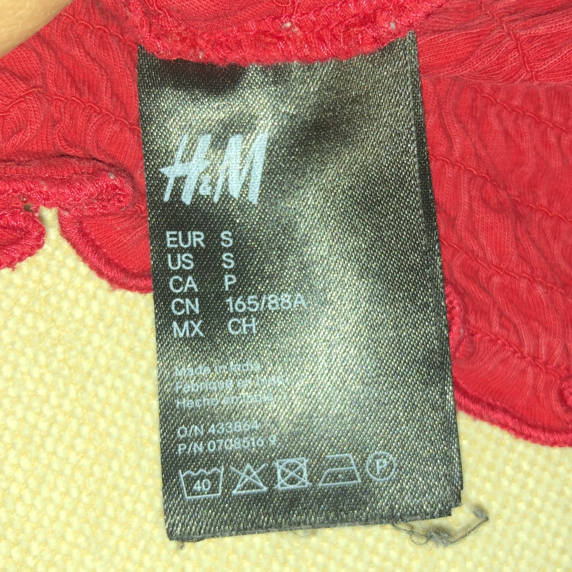 Röd topp strl S - 90