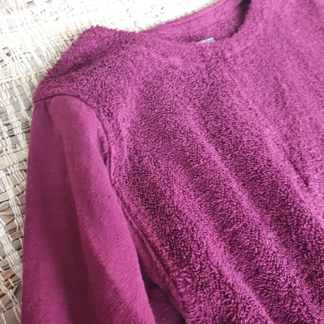 lila vintage linneklänning - 90