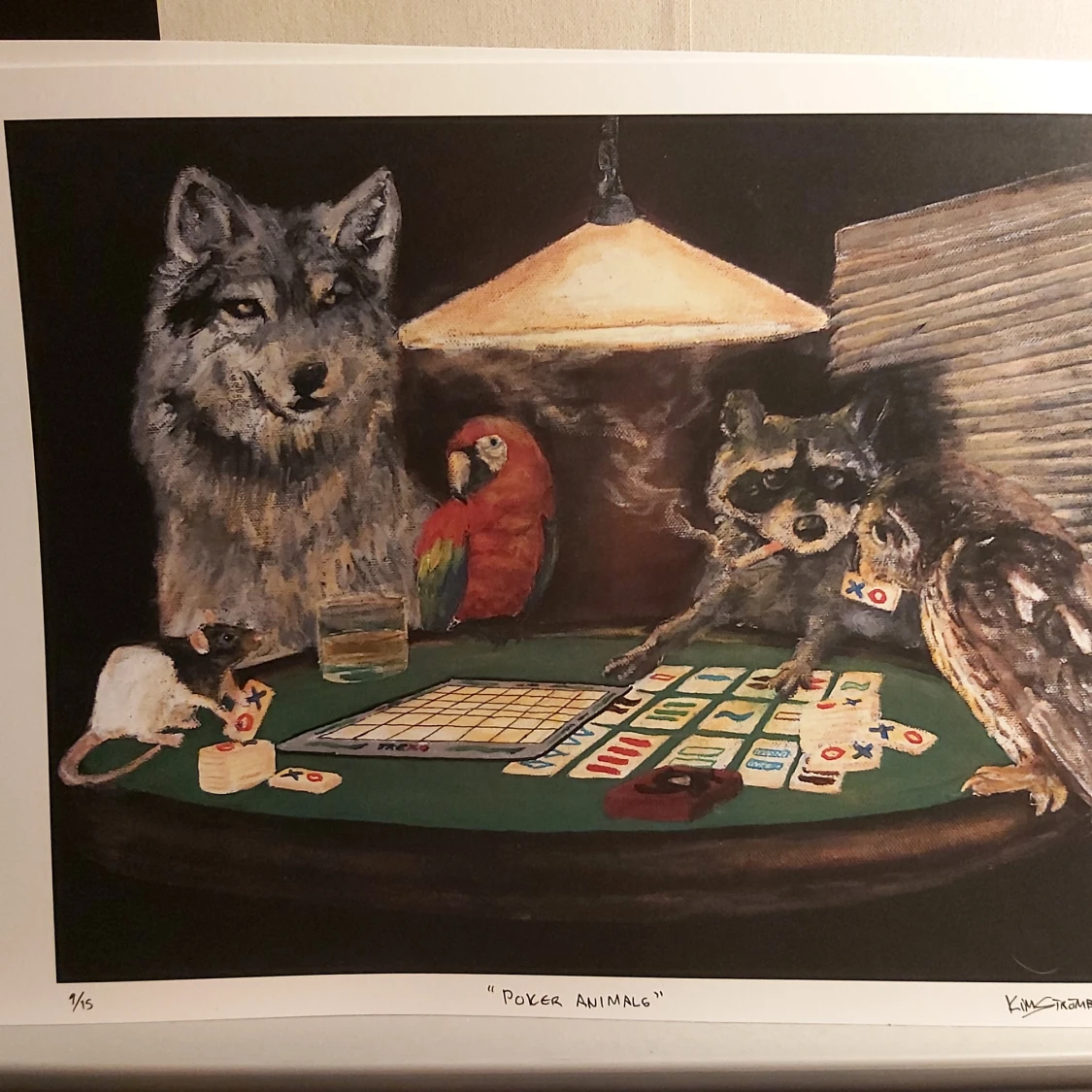 Hugh quality prints av "poker animals"