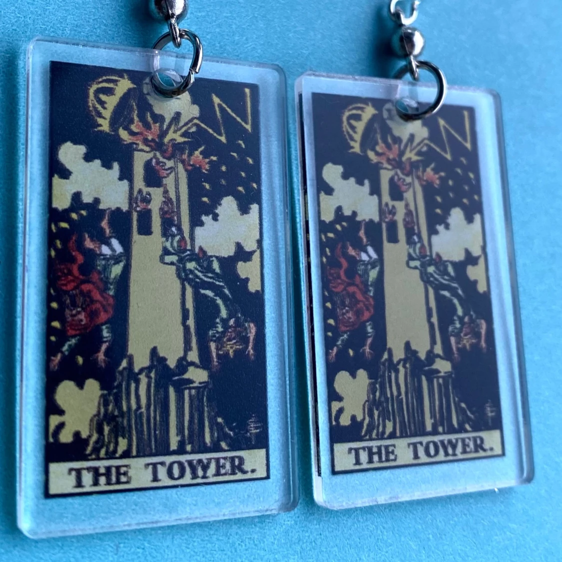 Tarotkort örhängen 💙 - 91