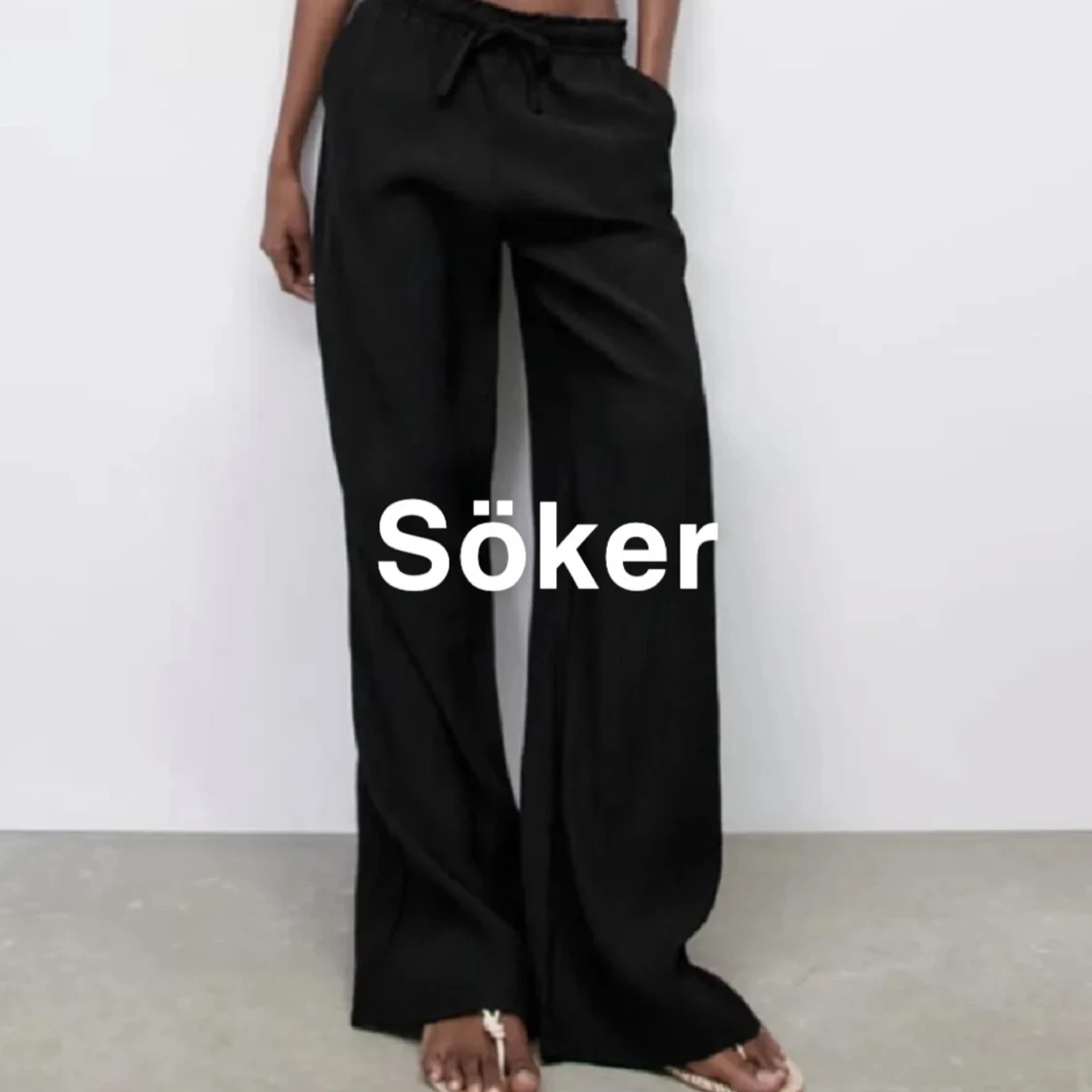 Söker svarta zara byxor 