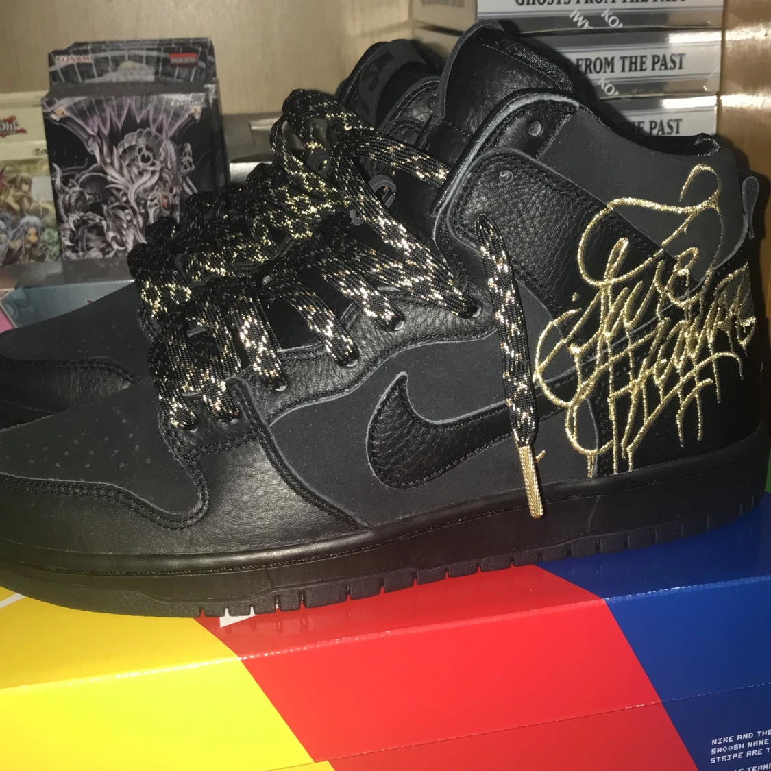 Nike Sb dunk high Faust black gold  - 90
